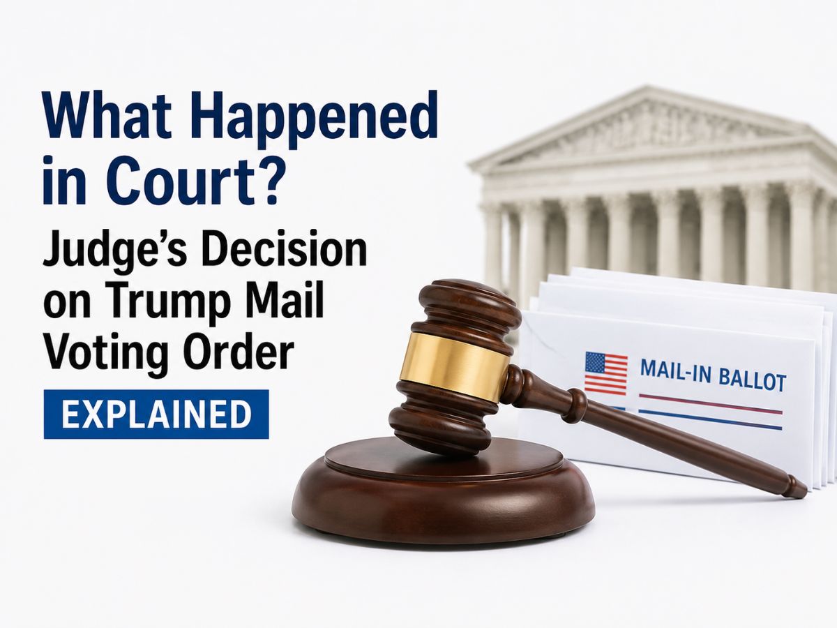 What Happened in Court? Judge’s Decision on Trump Mail Voting Executive Order Explained