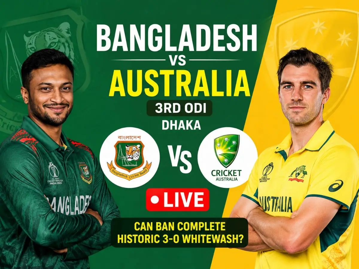 Bangladesh vs Australia LIVE Can BAN Complete Stunning 3-0 Whitewash in Dhaka
