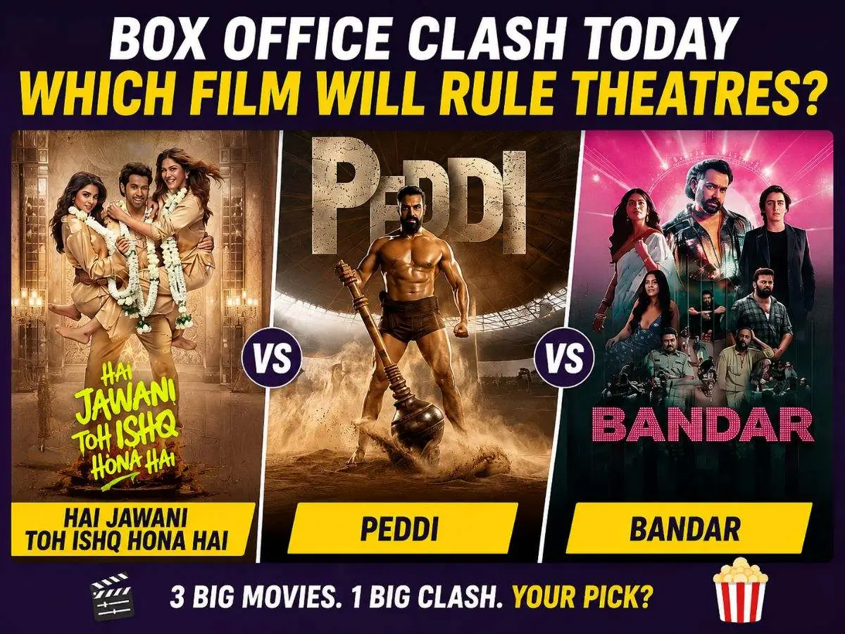 Box Office Collection Today: Hai Jawani Toh Ishq Hona Hai vs Peddi vs Bandar - Which Film Will Rule Theatres?