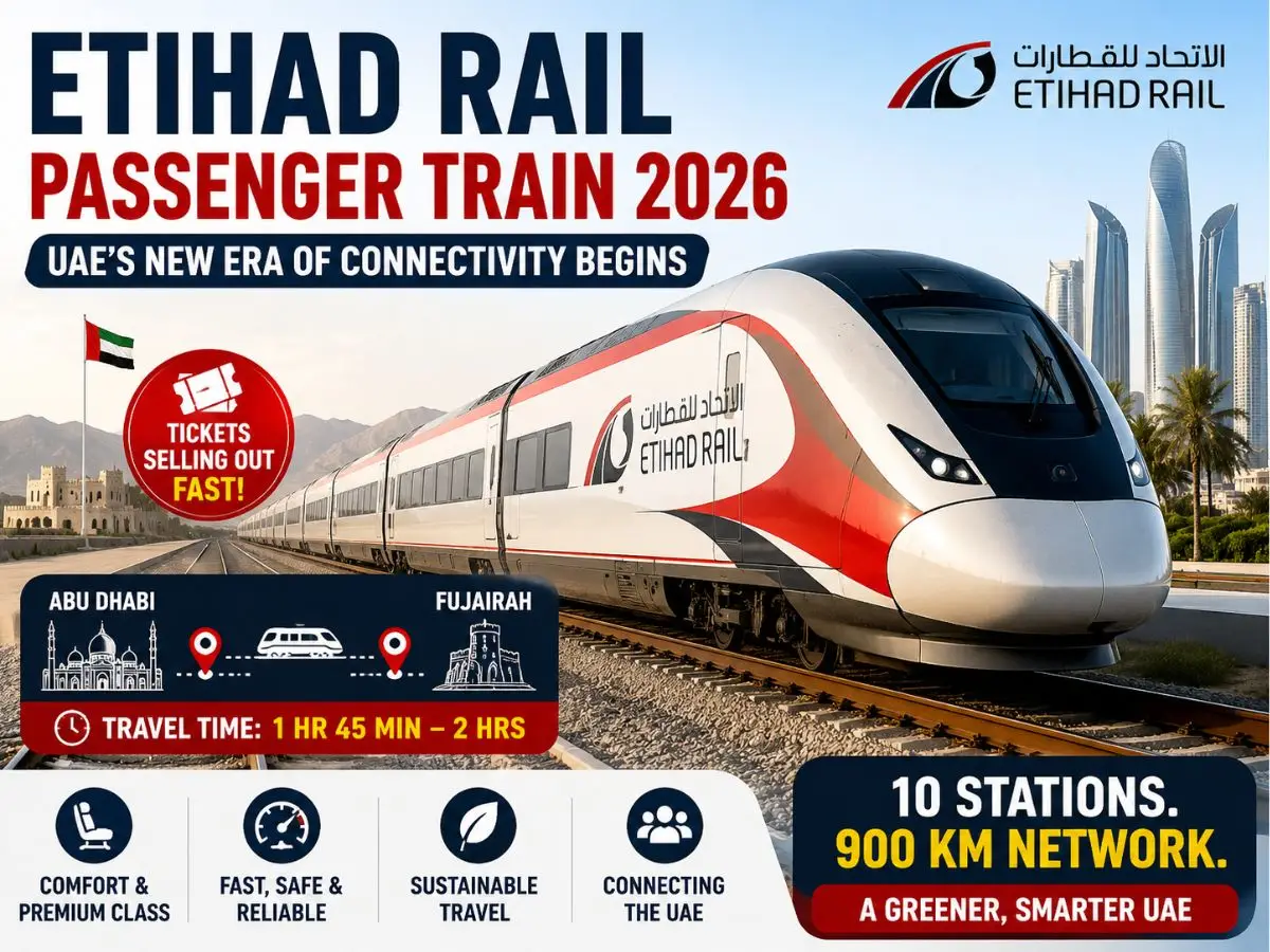 Etihad Rail Passenger Train 2026 Everything We Know About Routes, Speed, Stations and Launch Plans