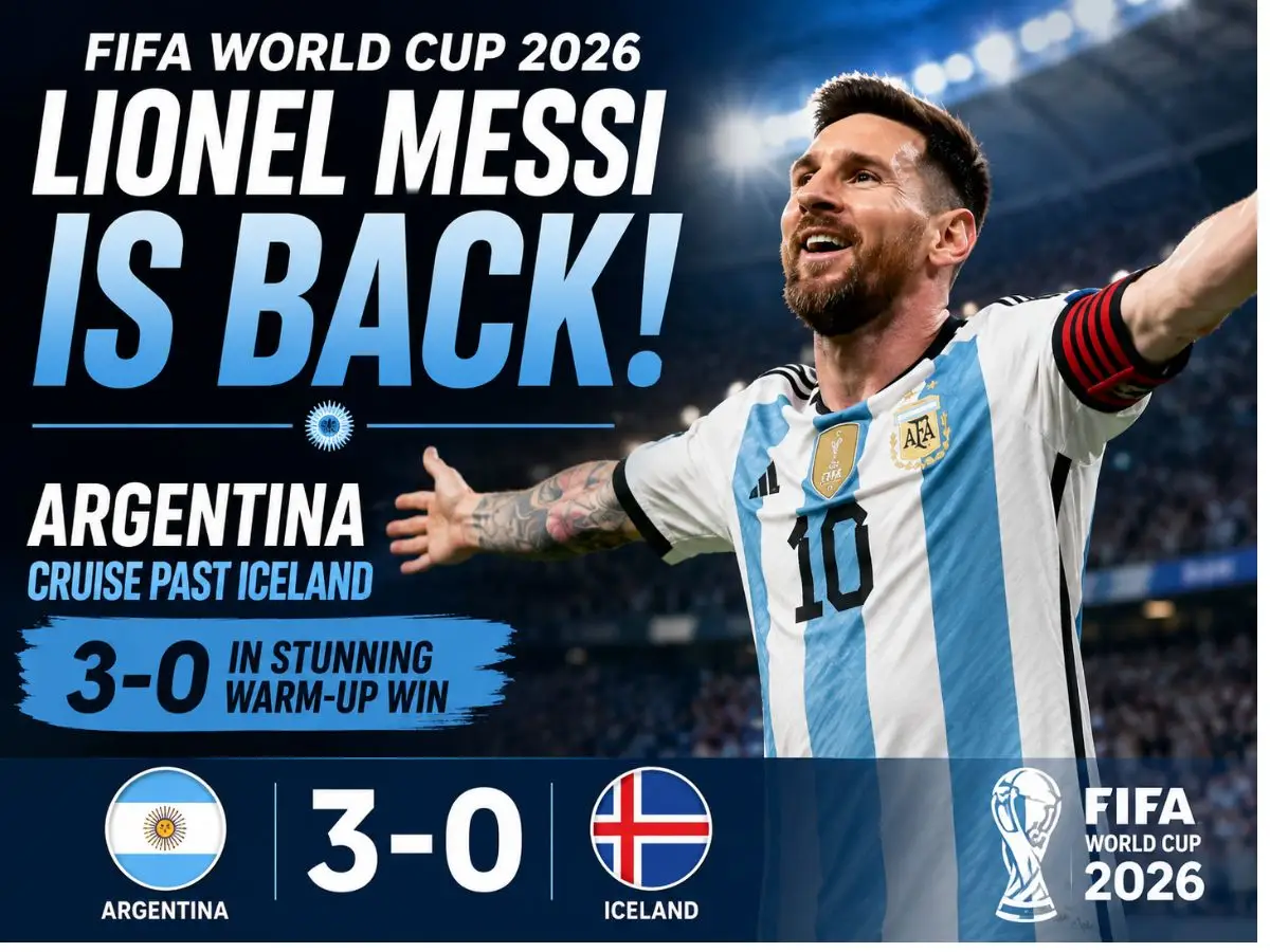 FIFA World Cup 2026 Lionel Messi Is Back Argentina Cruise Past Iceland 3-0 in Stunning Warm-Up Win