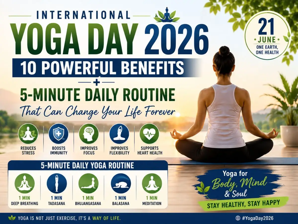 International Yoga Day 2026 10 Powerful Benefits + 5-Minute Daily Routine That Can Change Your Life Forever