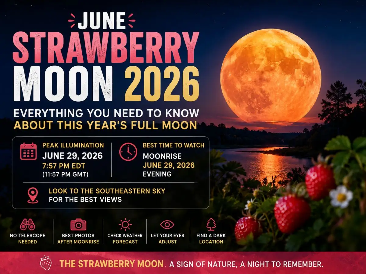 June Strawberry Moon 2026 Everything You Need to Know About This Year's Full Moon