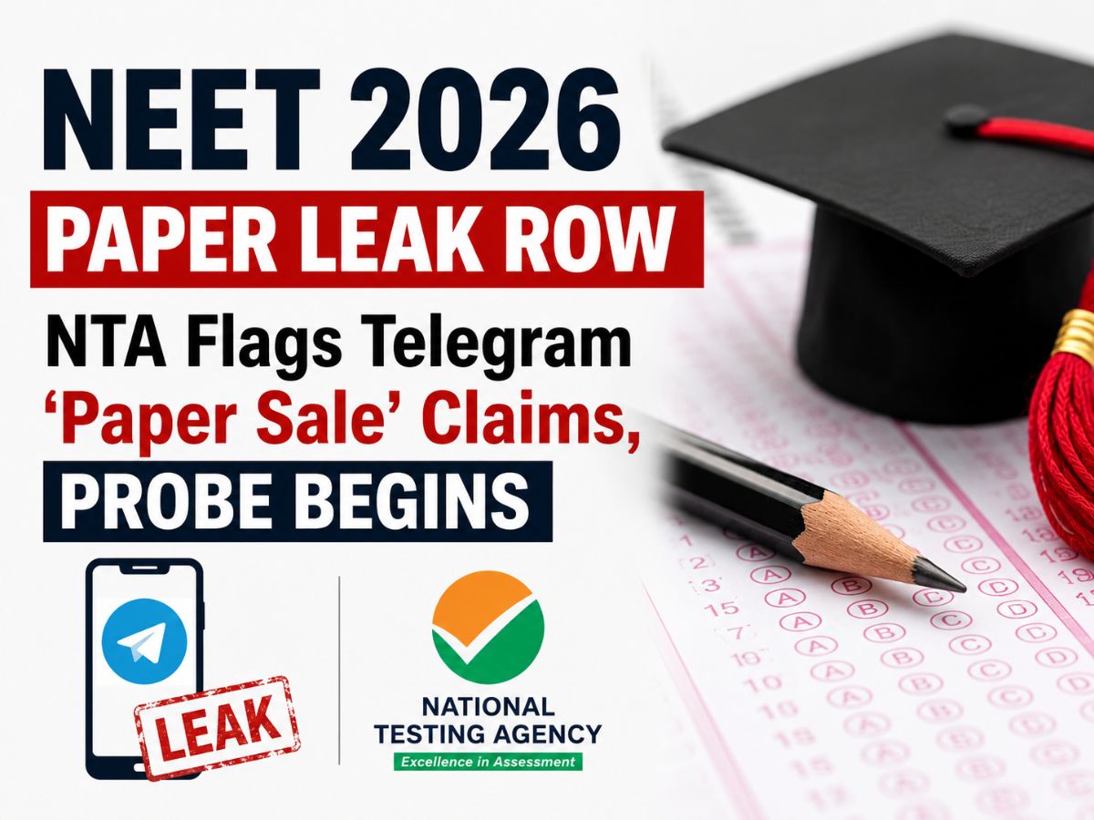 NEET 2026 Paper Leak Row: NTA Flags Telegram Claims, Re-Exam Buzz Grows