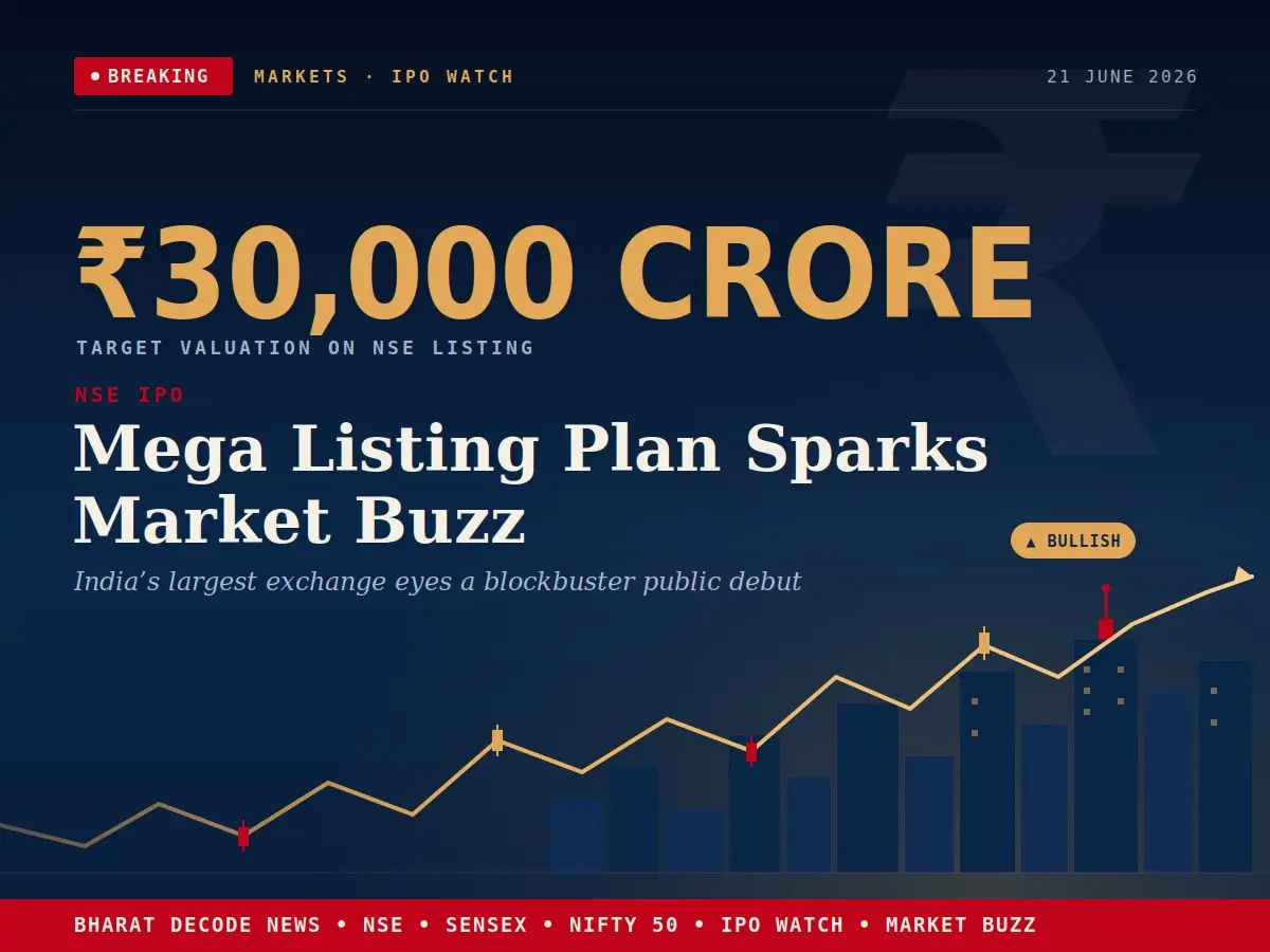 NSE IPO Big Update ₹30,000 Crore Mega Listing Plan Sparks Market Buzz