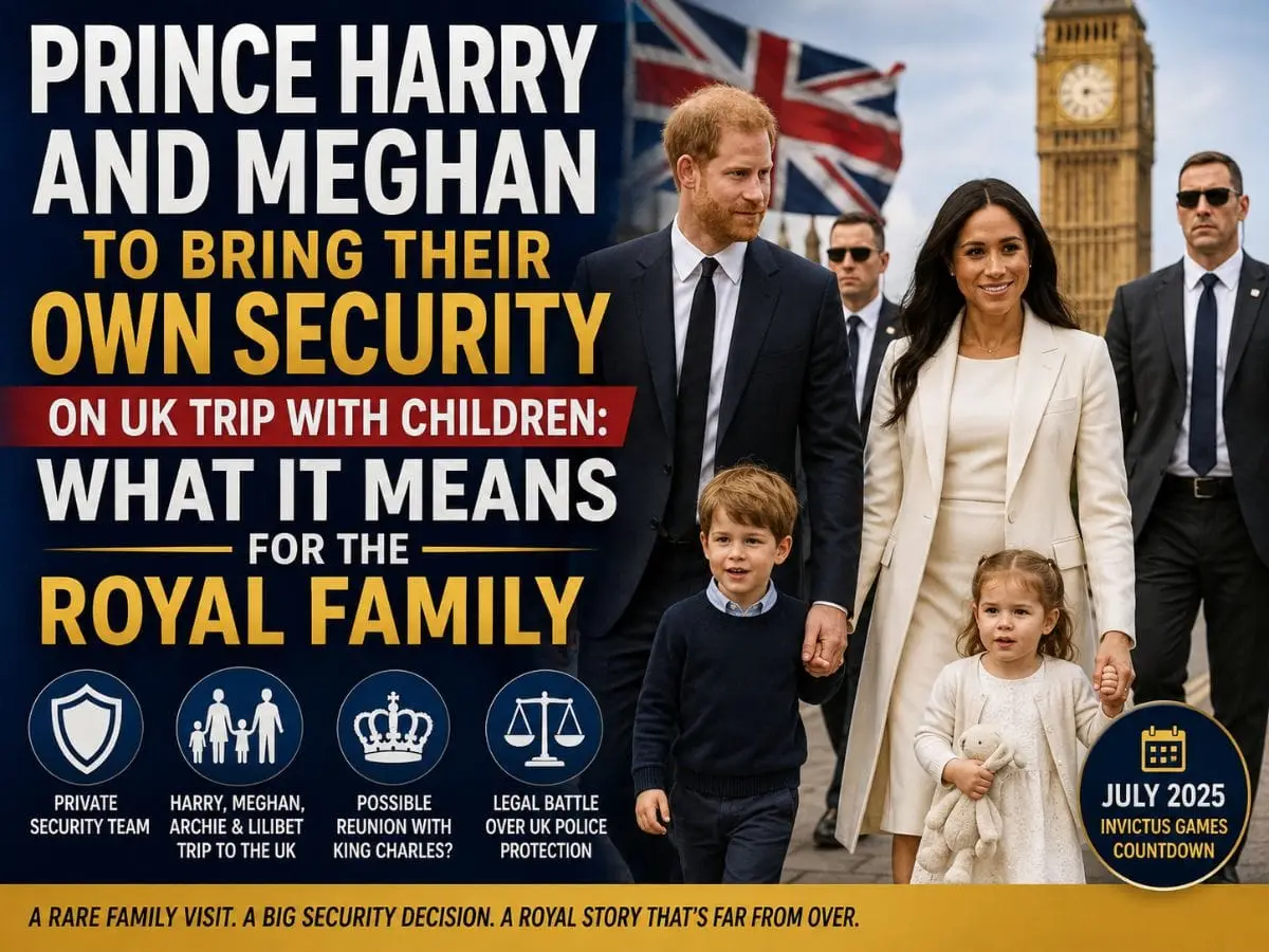 Prince Harry and Meghan to Bring Their Own Security on UK Trip With Children What It Means for the Royal Family
