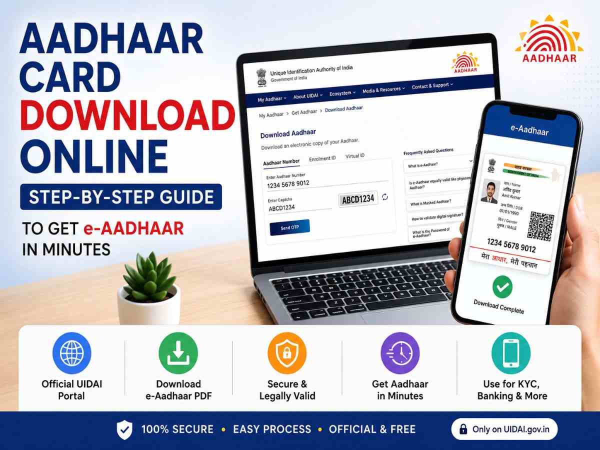 Aadhaar Card Download Online Step-by-Step Guide to Get e-Aadhaar in Minutes