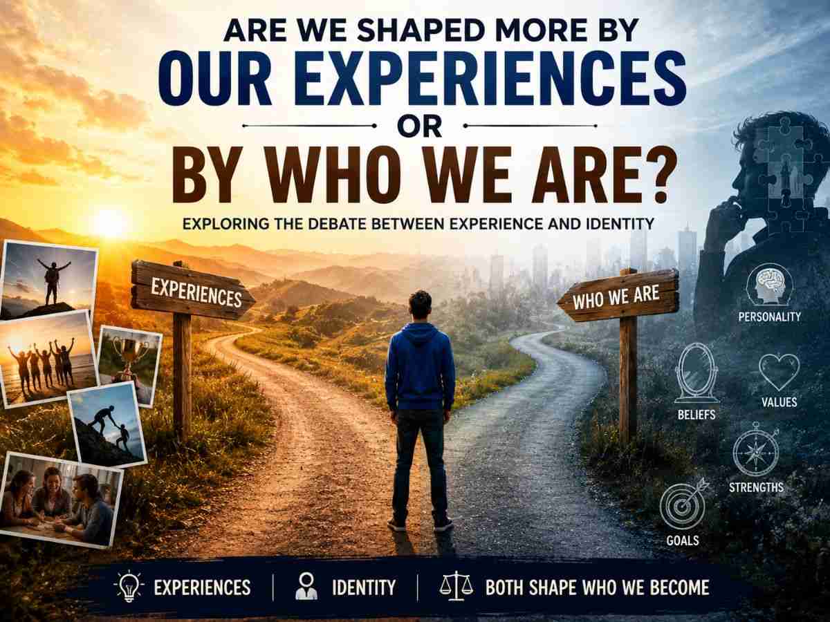 Do you think we’re shaped more by our experiences or by who we are?