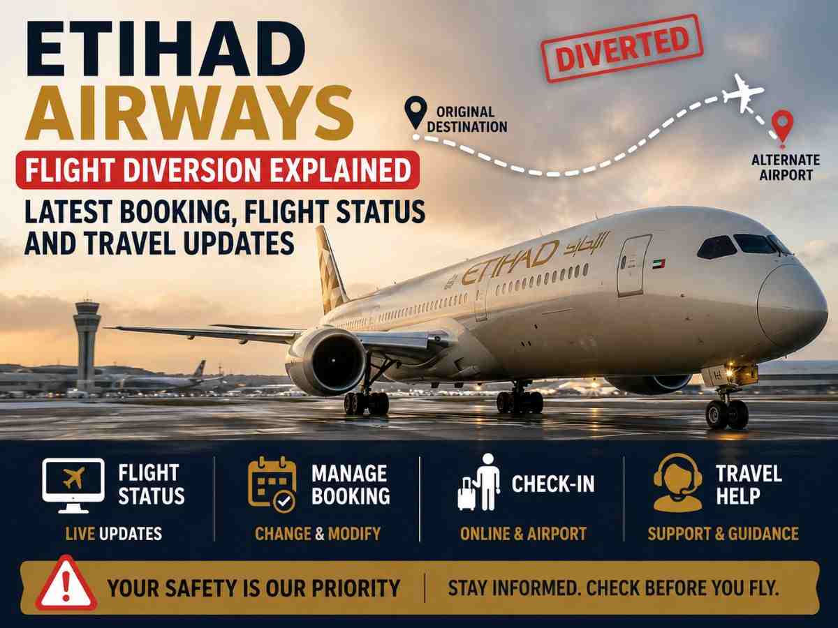 Etihad Airways Flight Diversion Explained Latest Booking, Flight Status and Travel Updates