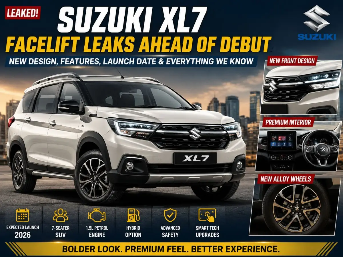Suzuki XL7 Facelift Leaks Ahead of Debut New Design, Features, Expected Launch Date and Everything We Know