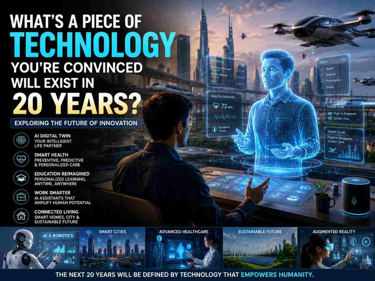What’s a Piece of Technology You’re Convinced Will Exist in 20 Years