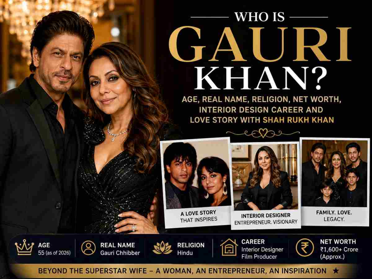 Who Is Gauri Khan Age, Real Name, Religion, Net Worth, Interior Design Career and Love Story With Shah Rukh Khan