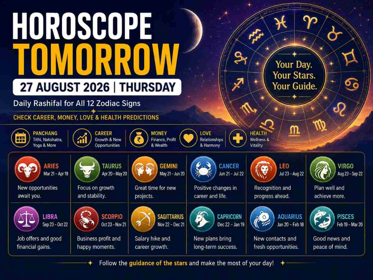 Horoscope Tomorrow, August 27, 2026 Daily Rashifal for All 12 Signs