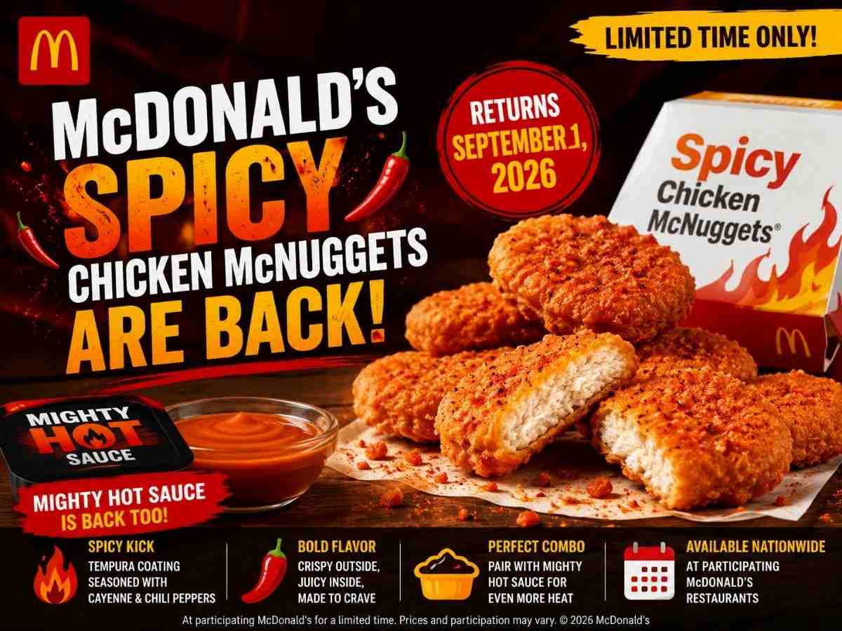 McDonald’s Spicy Chicken McNuggets Are Back: September 2026 Return