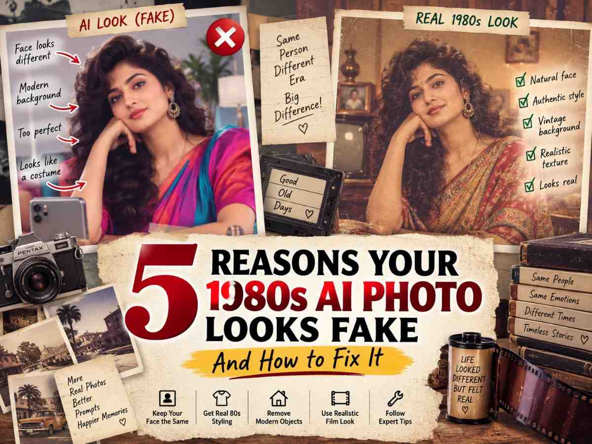 5 Reasons Your 1980s AI Photo Looks Fake & How to Fix It