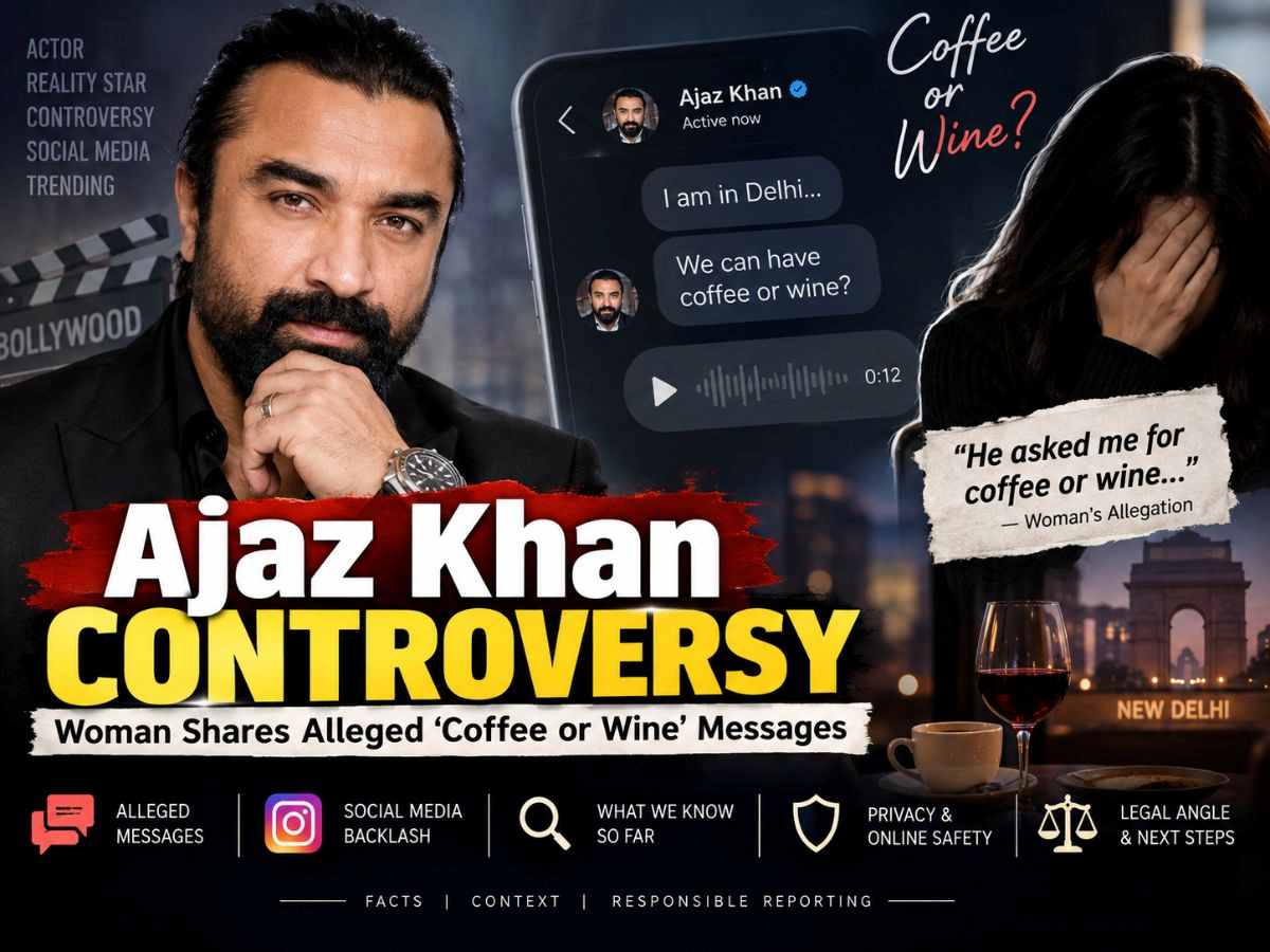 Ajaz Khan Controversy: Woman Shares Alleged ‘Coffee or Wine’ Messages