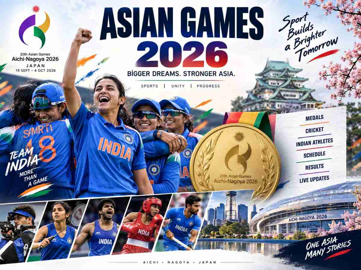 Asian Games 2026 India Schedule, Medal Tally, Cricket Results, Matches and Latest Updates
